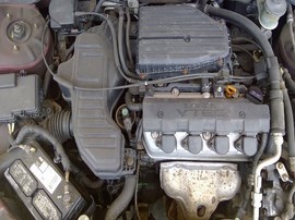 2003 HONDA CIVIC, BURGUNDY, EX, VTEC, 1.7L,  AT,  A25129
